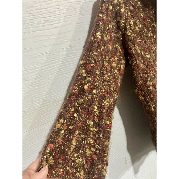 Susan Bristol Cardigan Sweater Bulky Knit Alpaca Mohair Wool Blend Size S - Picture 4 of 5